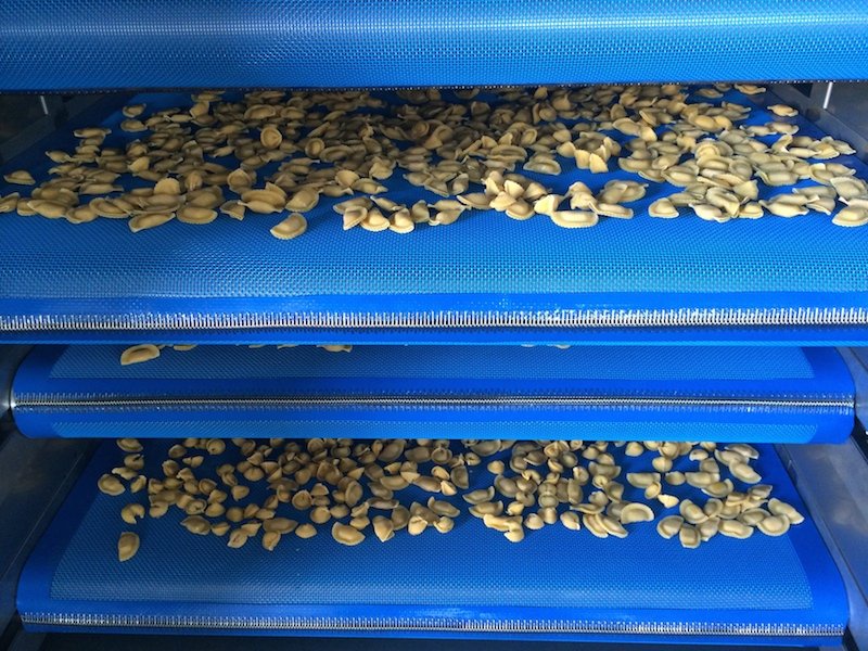 Pré-séchoirs et Refroidisseurs à bandes pour pâtes fraîches et farcies