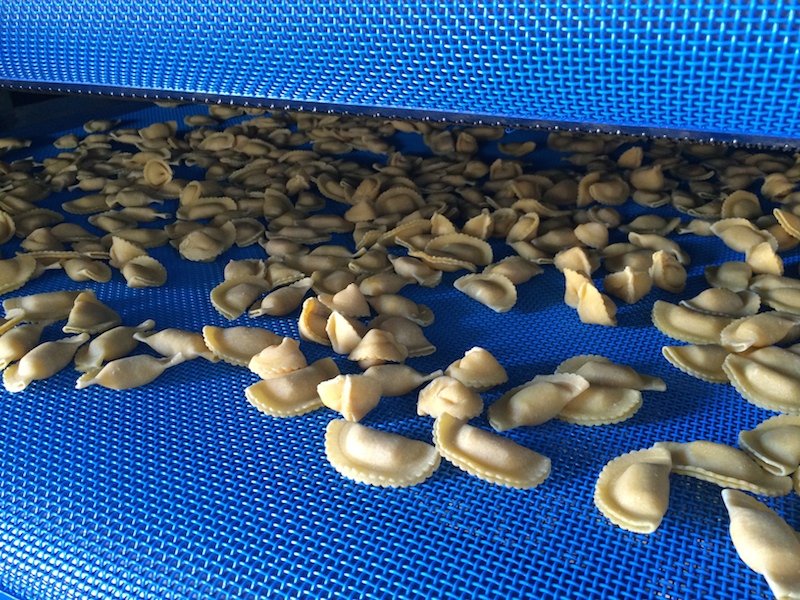 Pré-séchoirs et Refroidisseurs à bandes pour pâtes fraîches et farcies