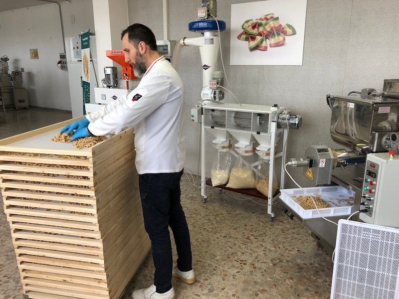 Produzione pasta secca nelle aziende agricole