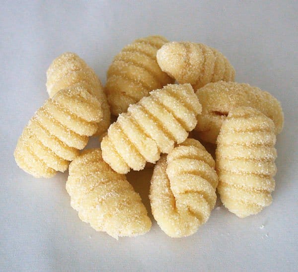 Types de pâtes gnocchis